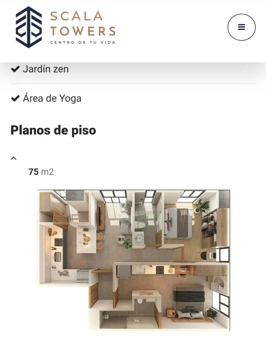 Departamento  en Venta en Mas Loft Scala Towers, Col. Americana
